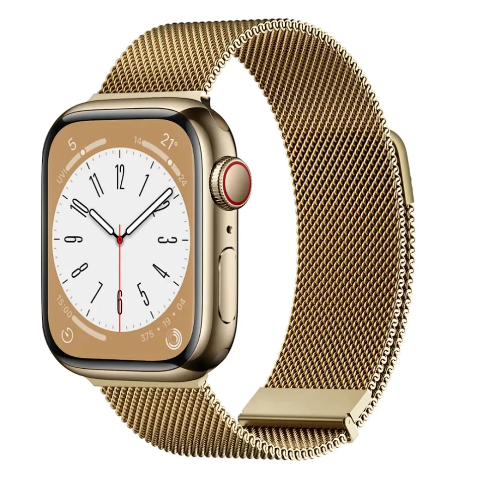 Wiwu Milanese Magnetic Apple Watch Kordon Local Gold