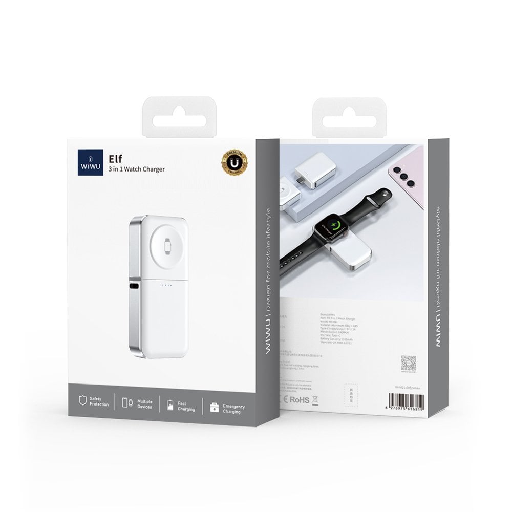Wiwu Elf Serisi 3in1 Mini Wireless Powerbank 1100mAh 3W