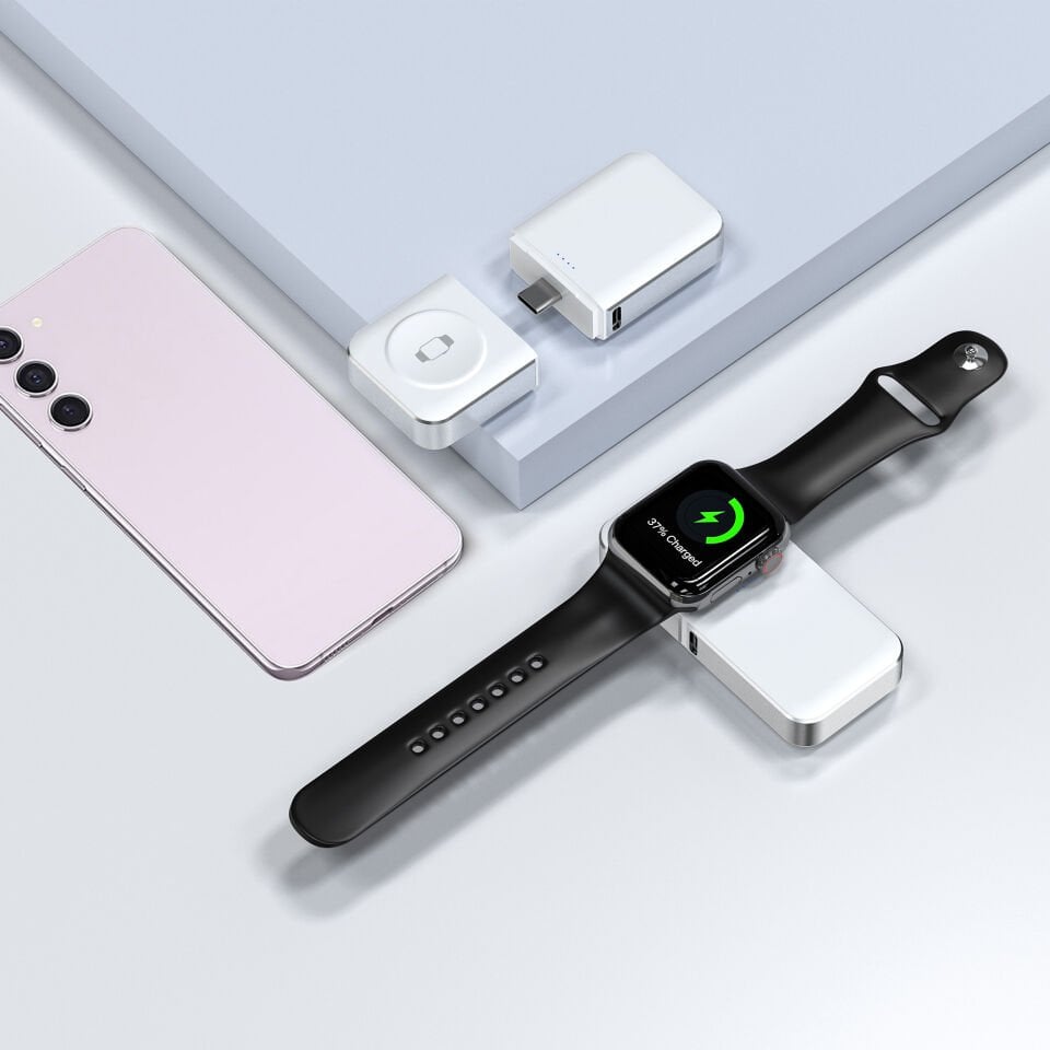 Wiwu M21 Elf Serisi 3in1 Mini Wireless Powerbank 1100mAh 3W