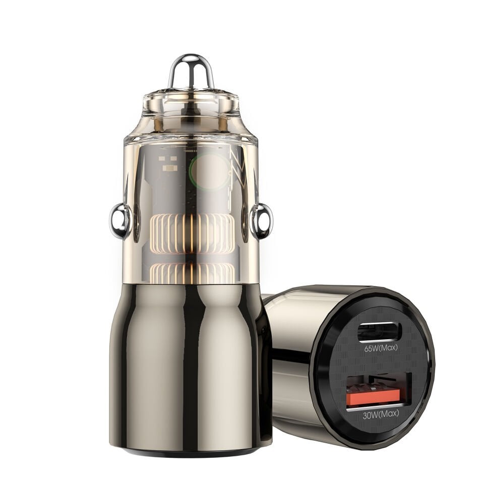 Wiwu Geek Serisi Type-C + USB-A 95W Araç Şarjı