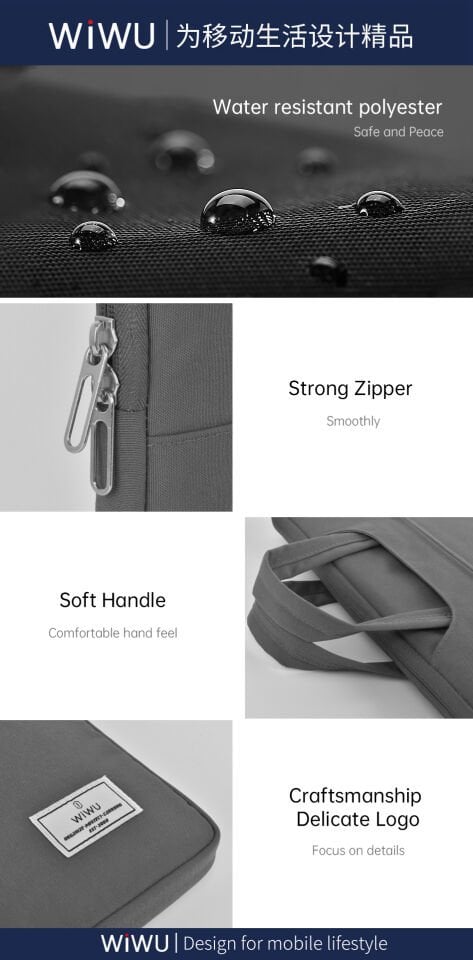 Wiwu 14'' Vivi Laptop Çanta Siyah