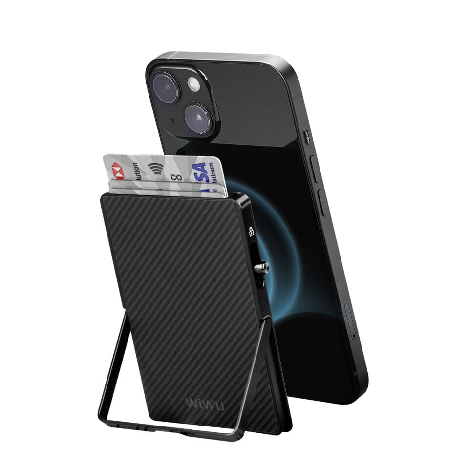 Wiwu MW007 Warriors Pop-Up Magnetik Aramid Standlı Kartlık