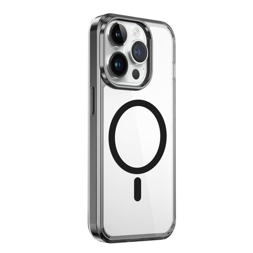Wiwu MMC-101 Crystal Magnetic Kılıf for 15 Pro Black Transparent