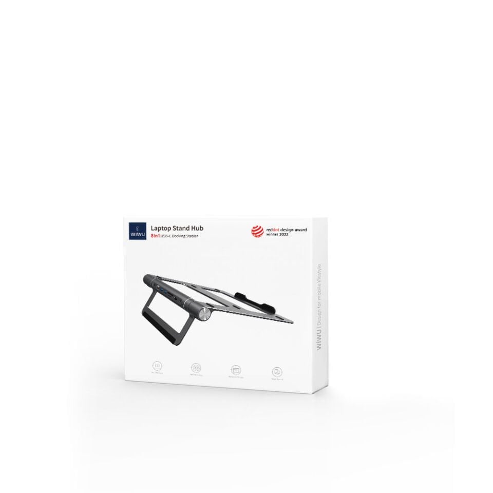 Wiwu Laptop Stand With 8-in-1 Type-C Hub