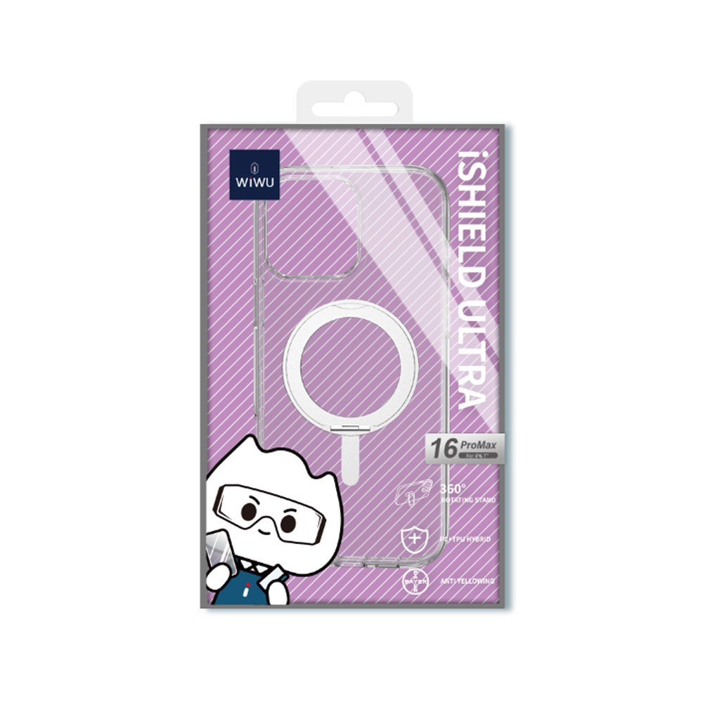 Wiwu MCC-201 16 Pro Magsafe Standlı Kılıf Şeffaf