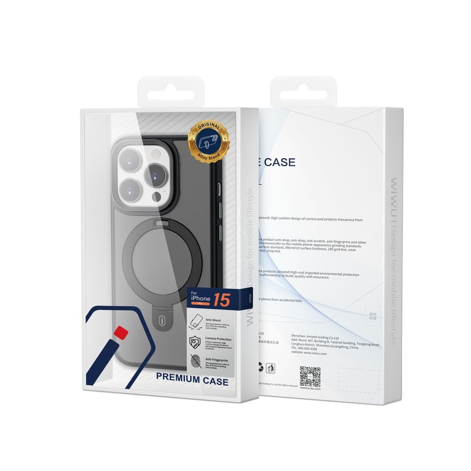 Wiwu iPhone 15 Pro Max Kılıf Magsafe Standlı Kapak