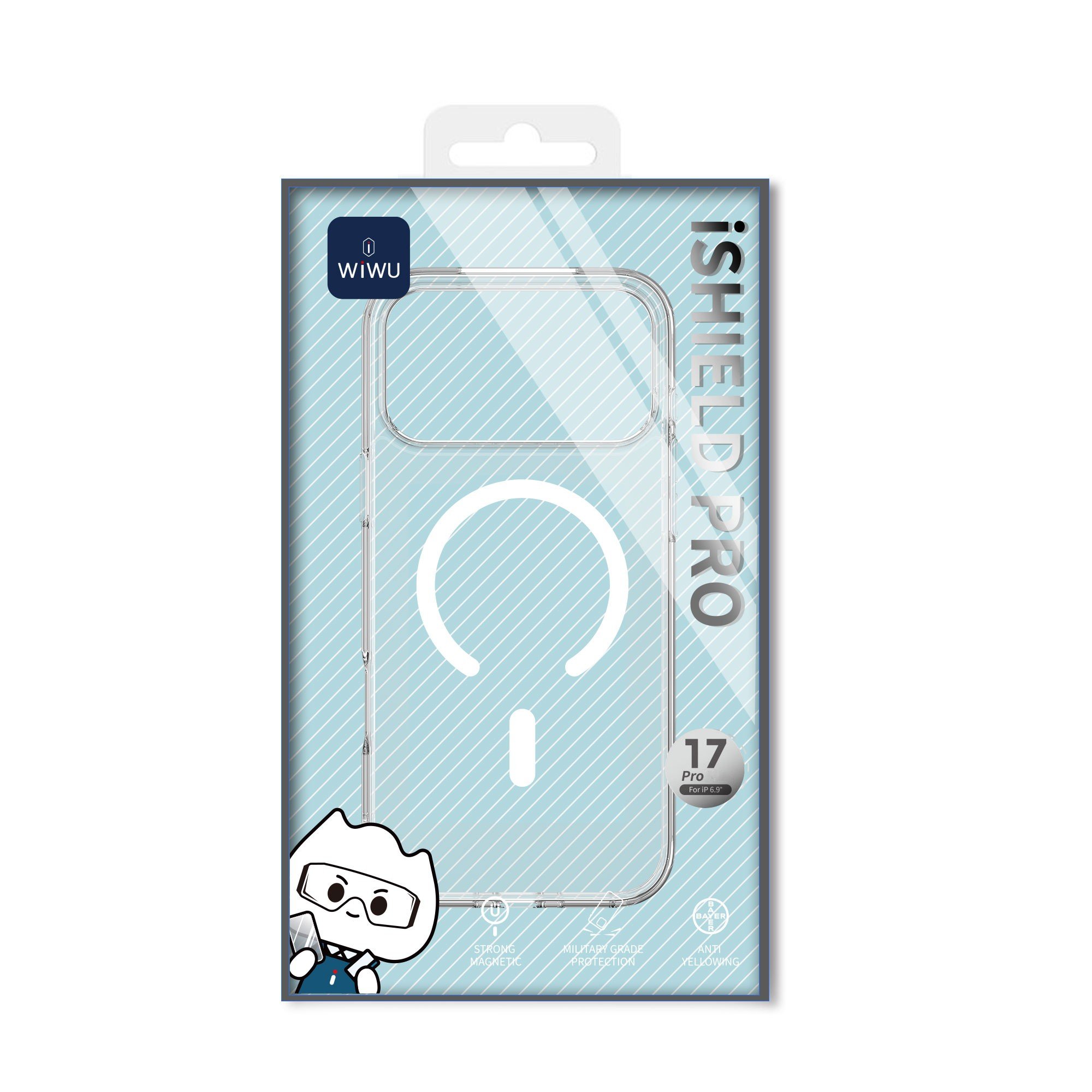 Wiwu MCC-101 iShield 17 Pro Magsafe Şeffaf Kılıf