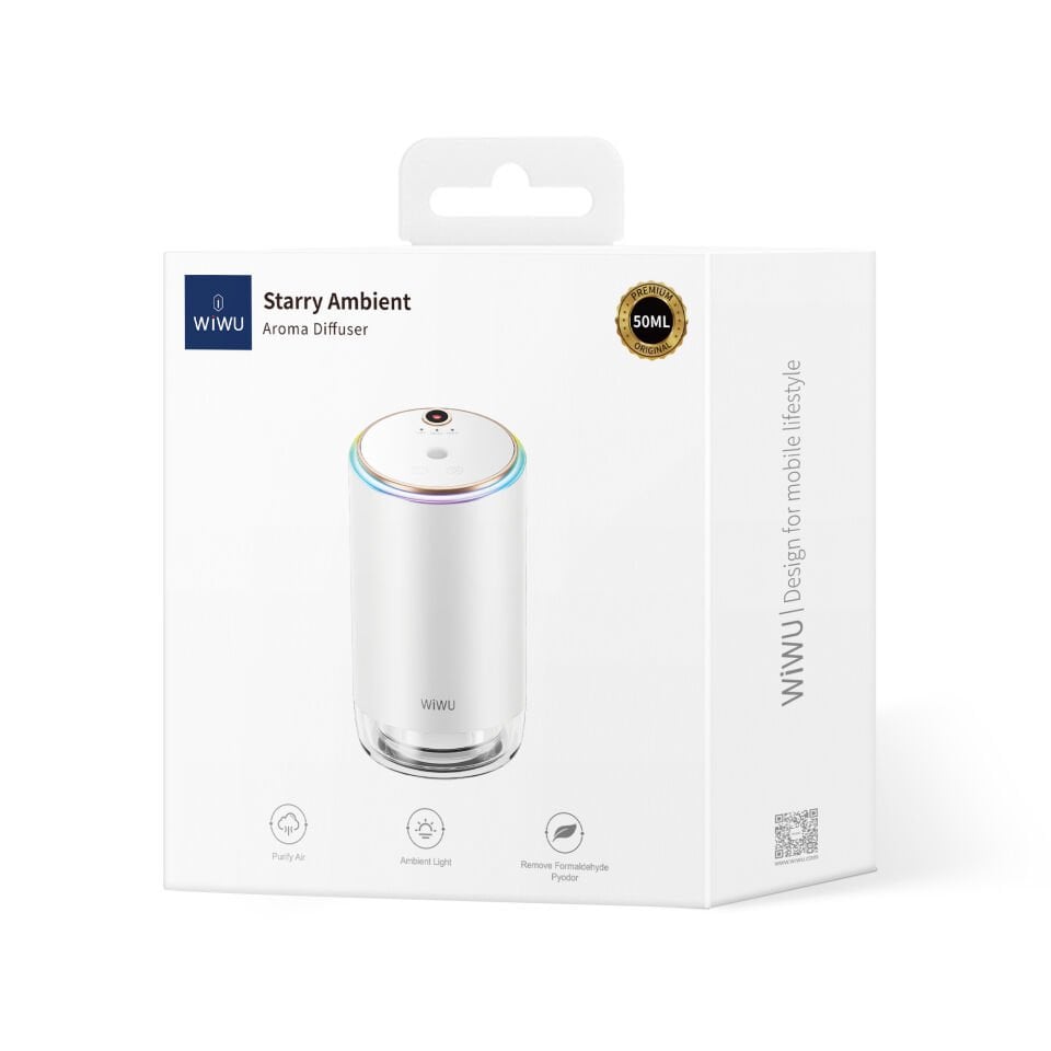 Wiwu AR003 Yıldızlı Ortam Aydınlatmalı RGB Işıklı Hava Nemlendirici