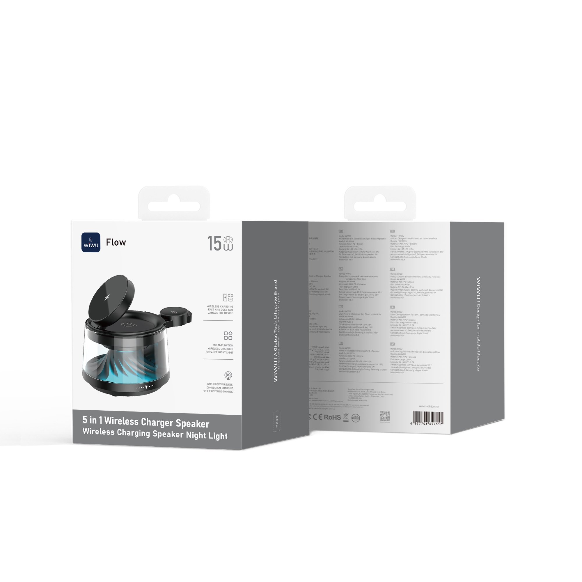 Wiwu Flow 5in1 Kablosuz Şarj Cihazı