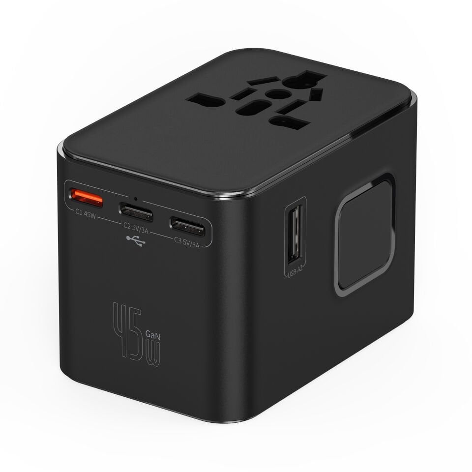 Wiwu UA006 45W Universal Adaptör 2xUsb 3xType C