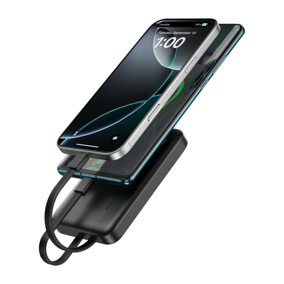 Wiwu P060 Type C - Lightning Kbalolu PD 22.5W 10000mAh Powerbank Siyah