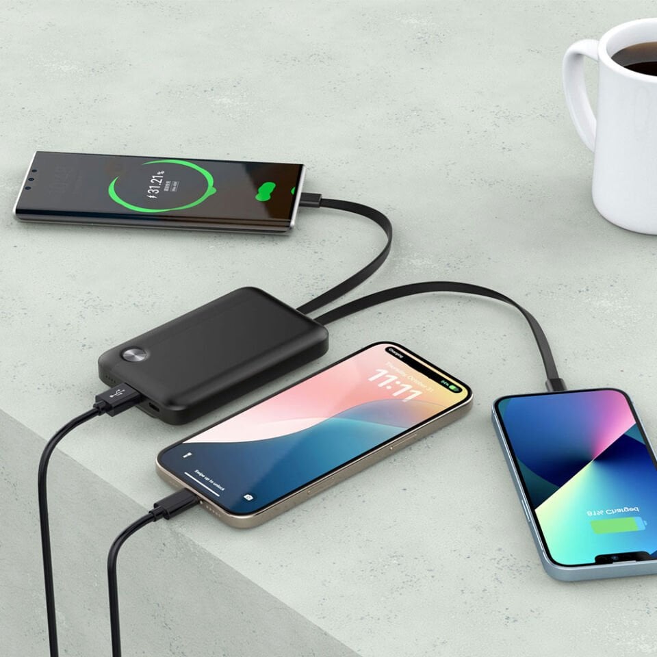 Wiwu P060 Type C - Lightning Kbalolu PD 22.5W 10000mAh Powerbank Siyah