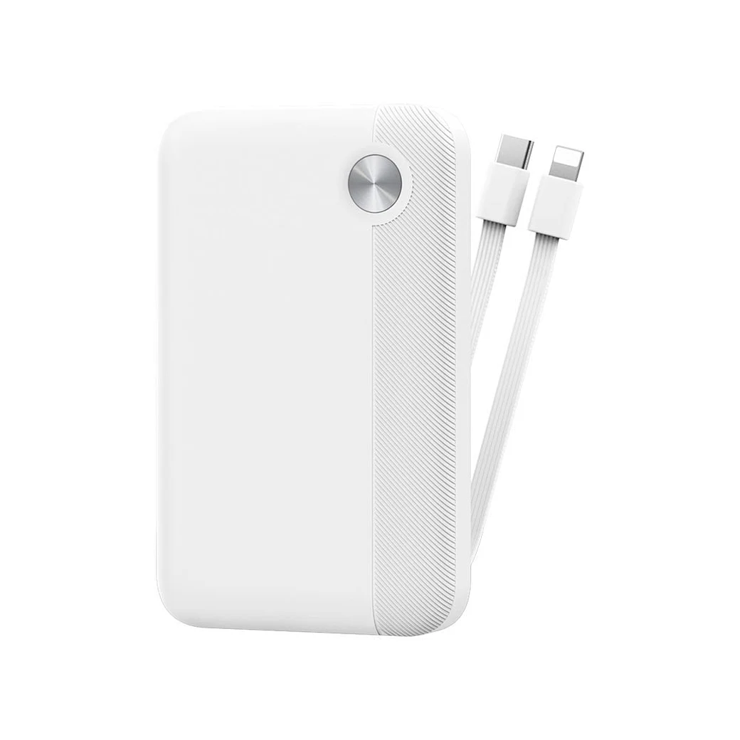 Wiwu Type C - Lightning Kbalolu PD 22.5W 10000mAh Powerbank Beyaz