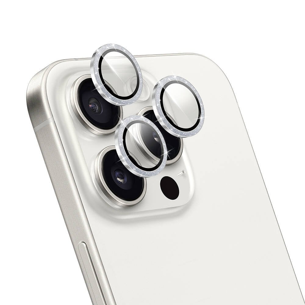 Wiwu 16 Pro - 16 Promax Parlak Elmas Safir Lens Koruyucu Silver