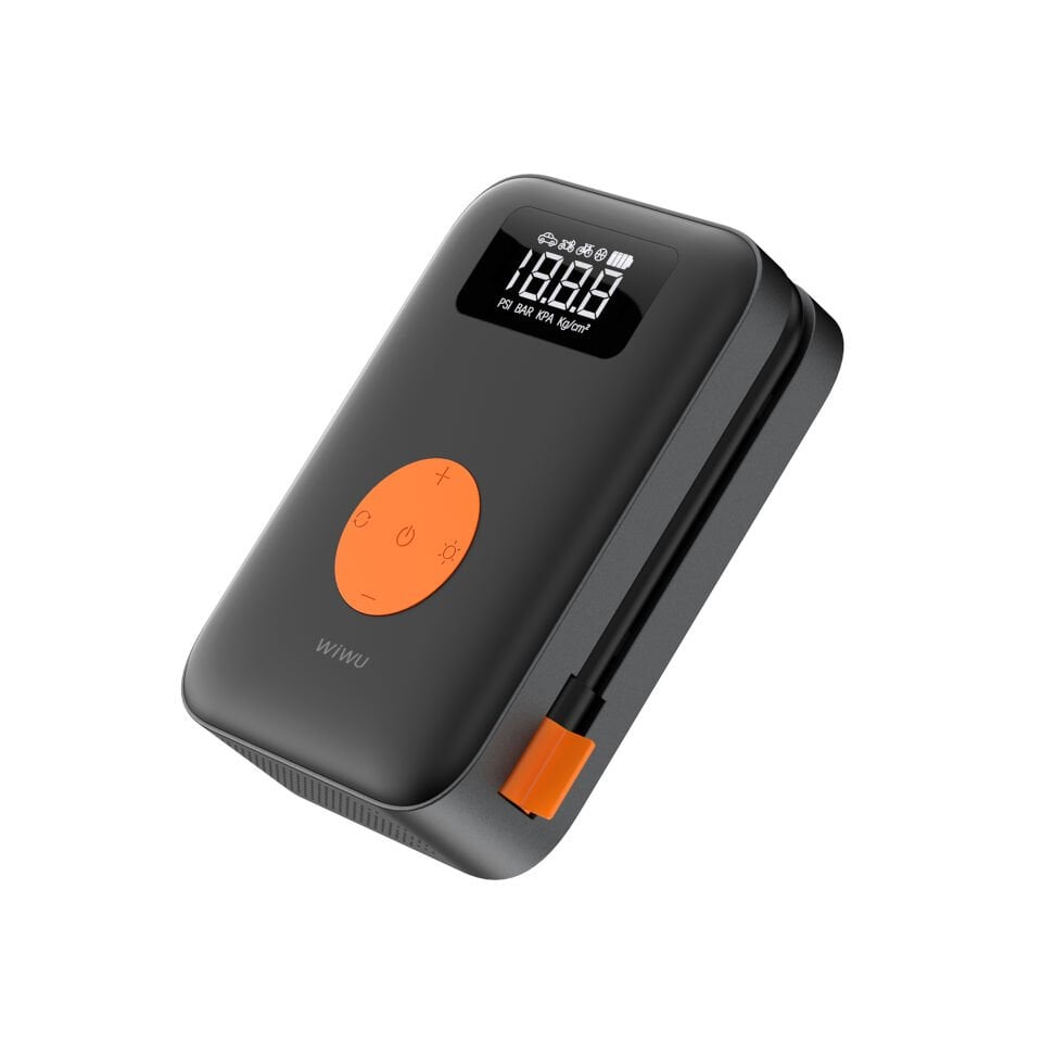 Wiwu AI003 Oto Lastik Hava Kompresörü Çok Modlu Dijital Ekranlı