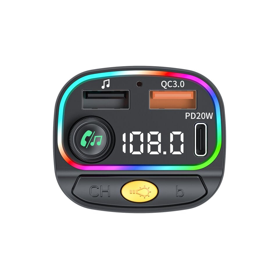 Wiwu Bluetooth 5.3 FM Transmitter 38W Hızlı Şarj