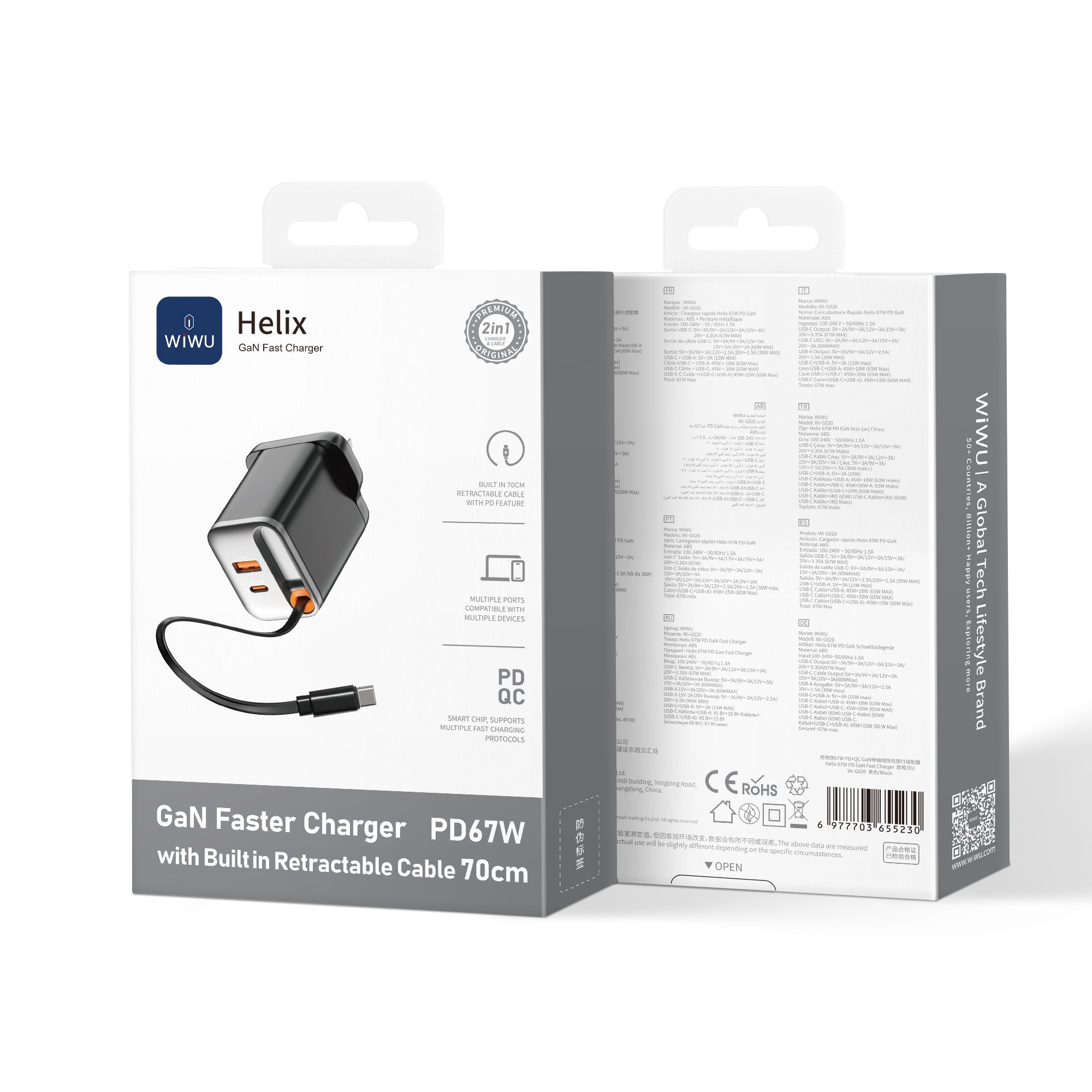 Wiwu Helix 67W Gan Hızlı Şarj