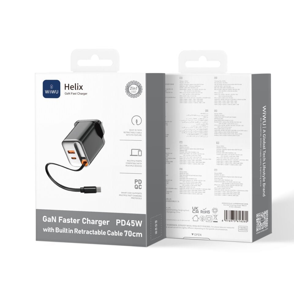 Wiwu G021 Helix 45W Gan Hızlı Şarj