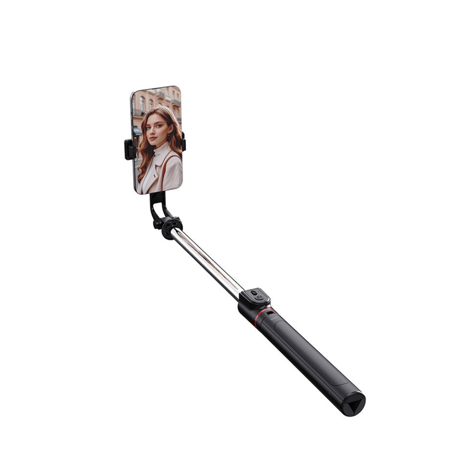 Wiwu SE012 Canlı Yayın Dolgu Işıklı Teleskopik Tripod ve Selfie Çubuğu