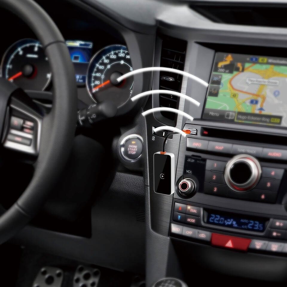 Wiwu CP002 CarPlay Dijital LED Göstergeli Bluetooth Adaptör