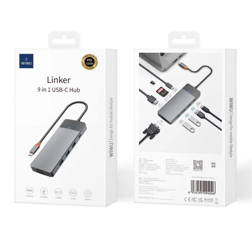 Wiwu Alpha 9in1 Type-C Hub