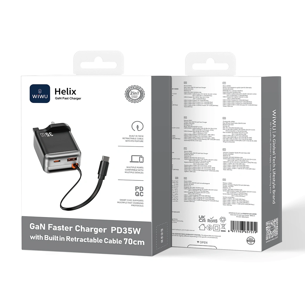 Wiwu Helix 35W Gan Hızlı Şarj