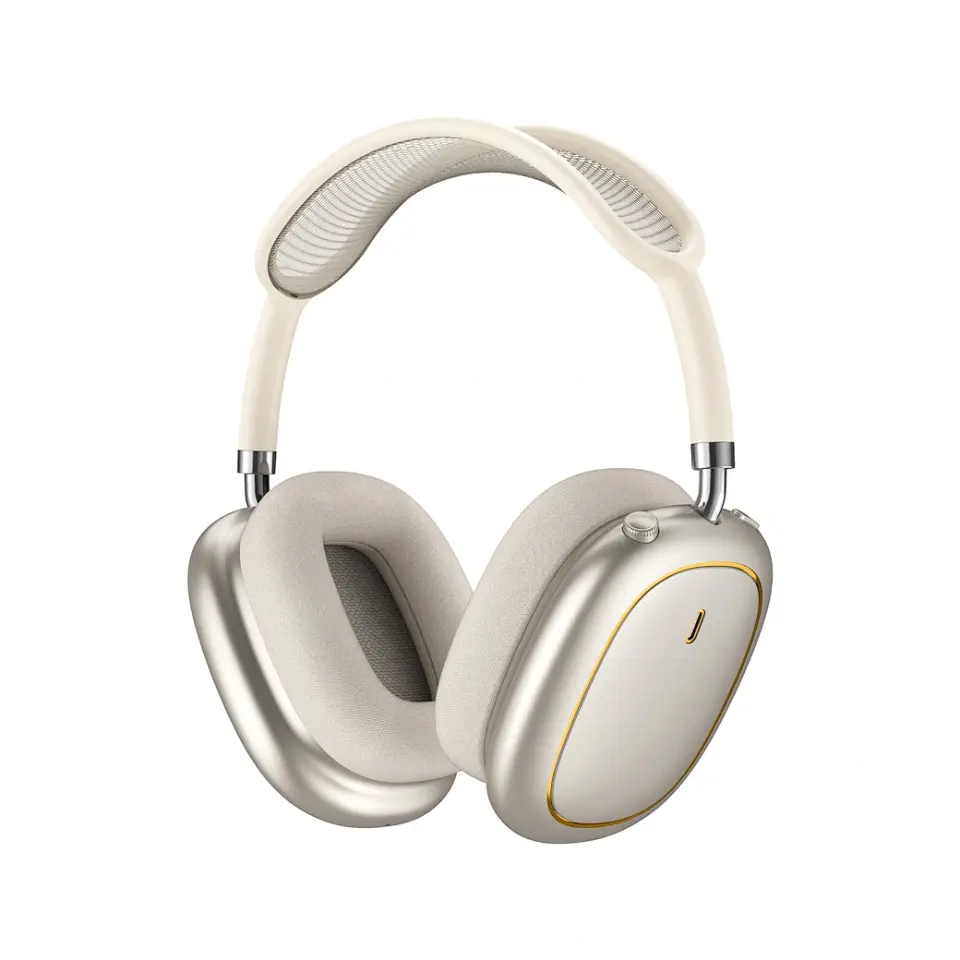 Wiwu Airbuds Max Kulak Üstü Bluetooth Kulaklık Gold