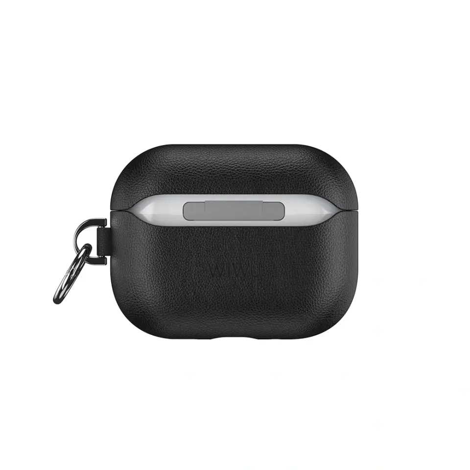 Wiwu AirPods Pro3 Siyah Deri Kılıf