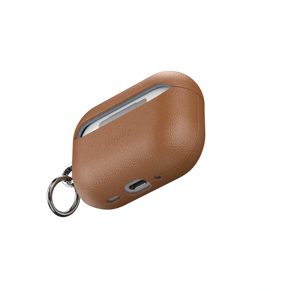 Wiwu AirPods Pro3 Kahverengi Deri Kılıf