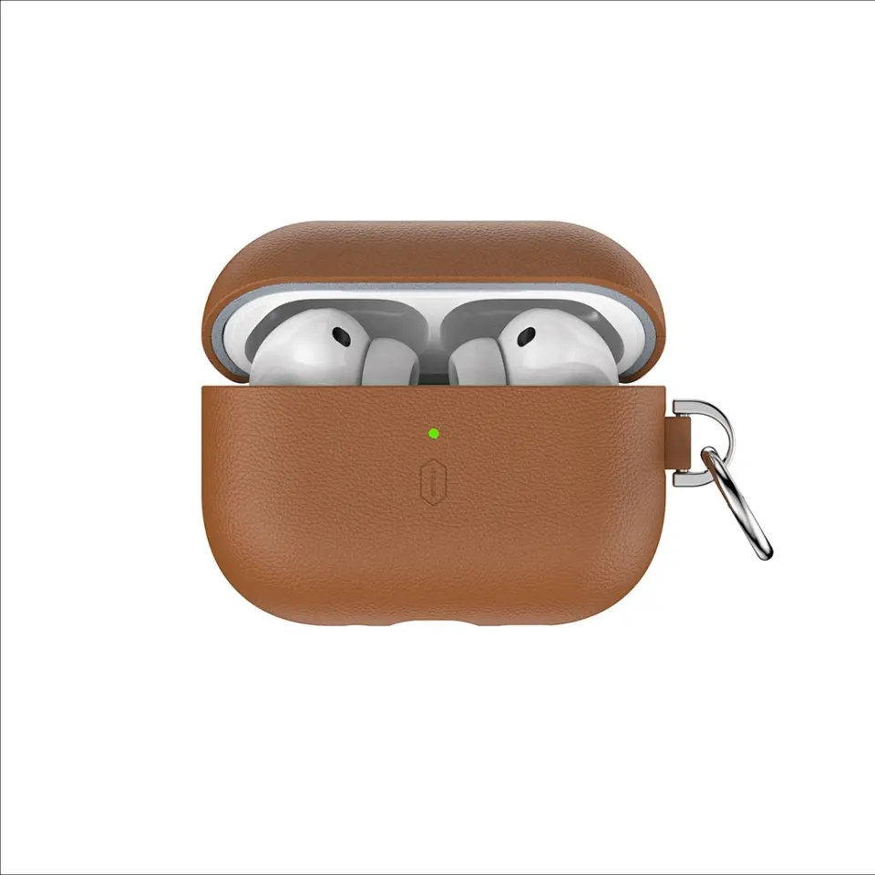 Wiwu AirPods Pro3 Kahverengi Deri Kılıf