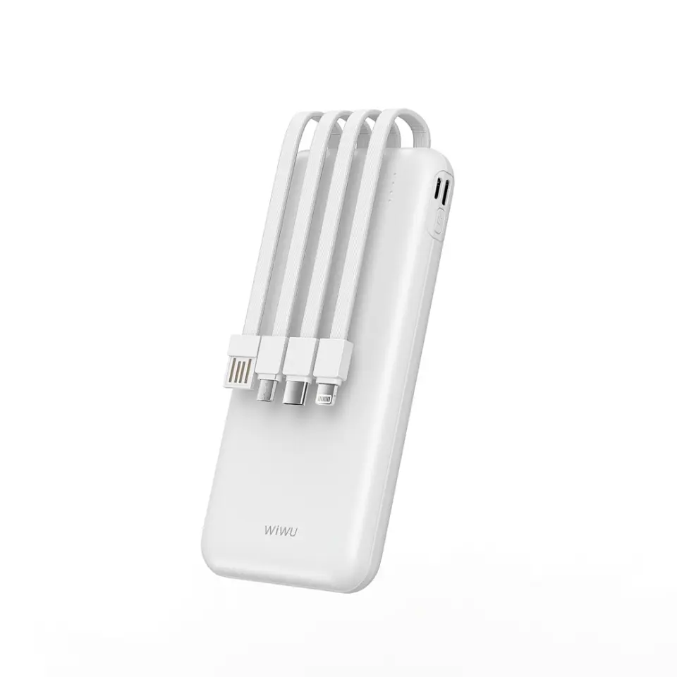 Wiwu Essen Serisi Kablolu 10000mAh Powerbank Beyaz